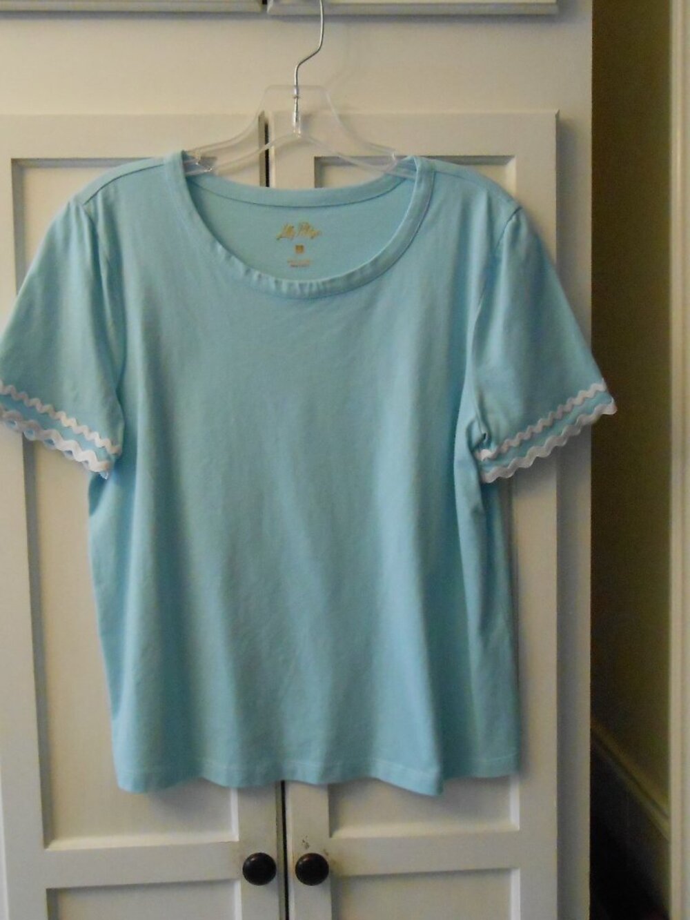 Lilly Pulitzer Short Sleeve Tee with Rick Rack Embellishment